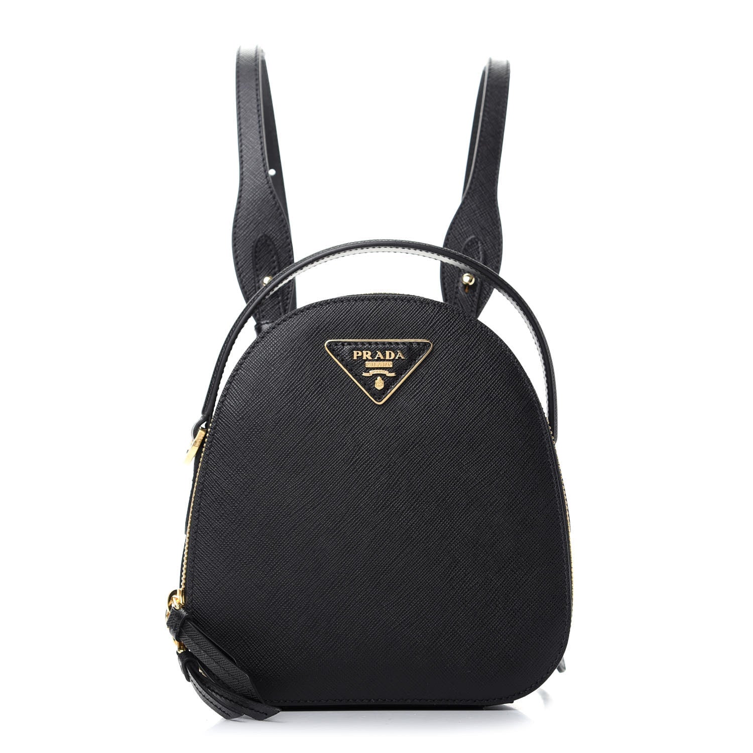 Prada Saffiano Lux Mini Odette Backpack Black 1 of 7