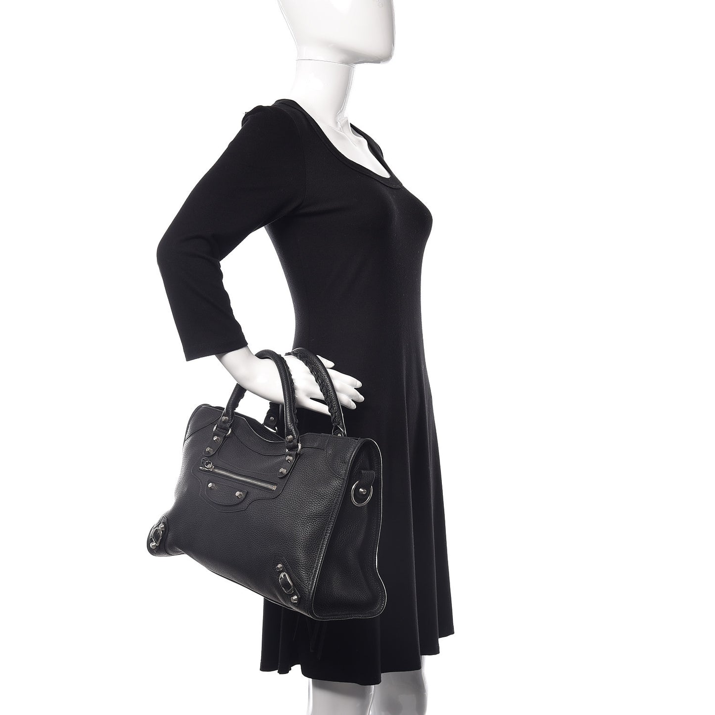 Vibrato Calfskin Classic Silver Hardware City Black