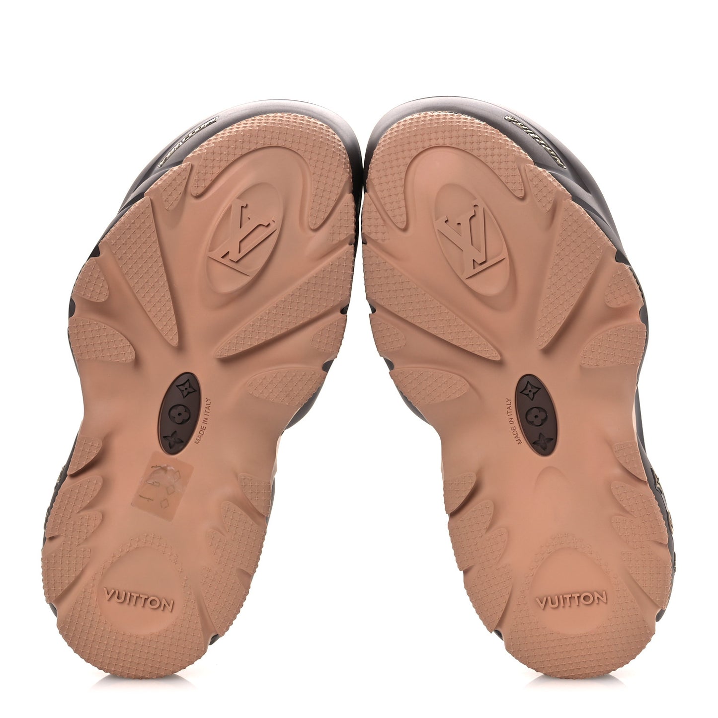 Rubber Mens LV Shark Clogs 8 Mocha