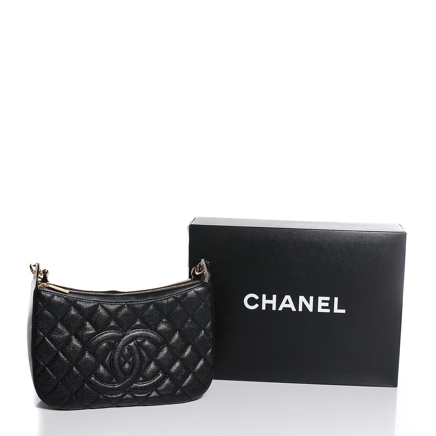 Chanel Caviar Quilted Hobo Black 8 of 8