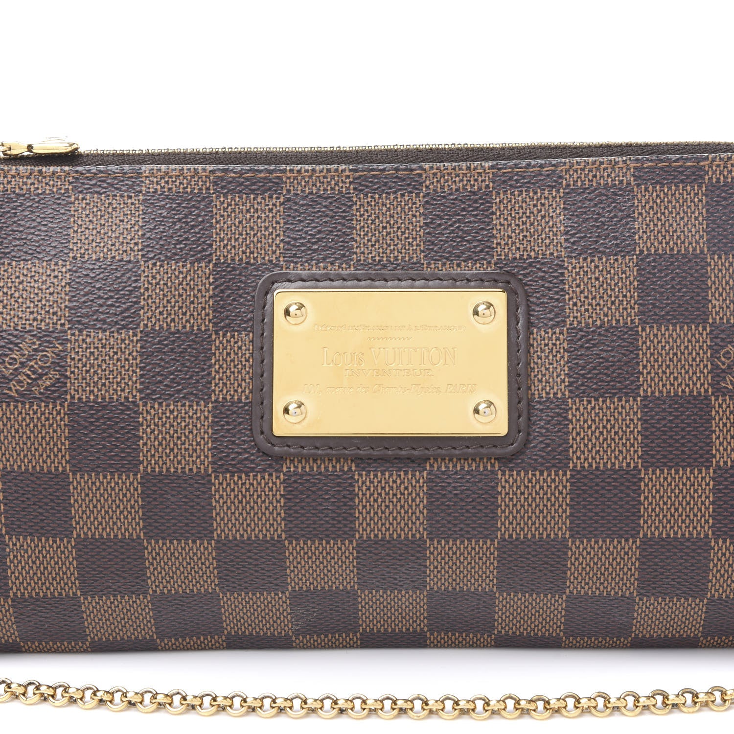 Louis Vuitton Damier Ebene Eva Clutch 9 of 11