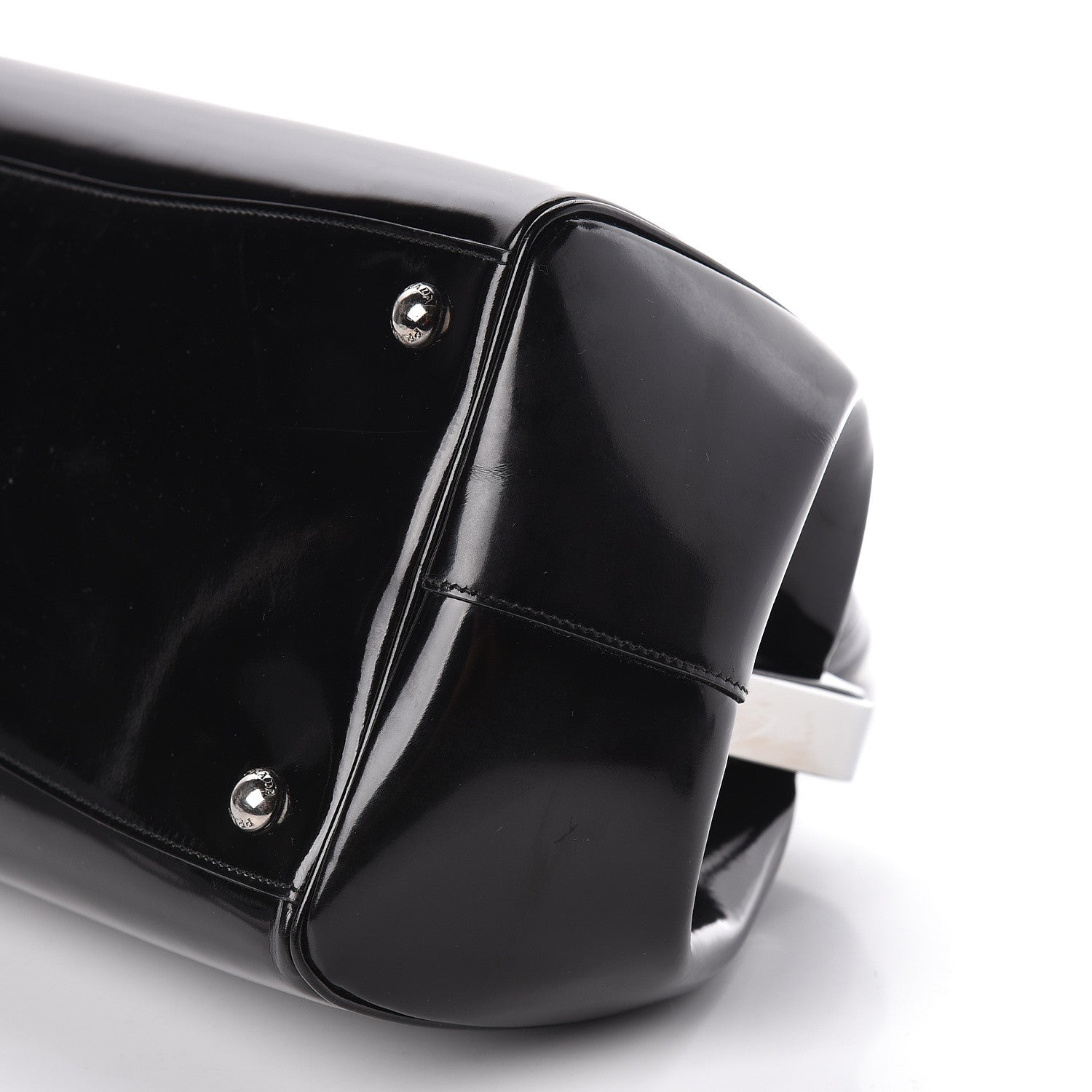 Prada Spazzolato Frame Bag Black 9 of 10