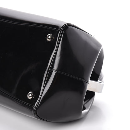 Prada Spazzolato Frame Bag Black 9 of 10