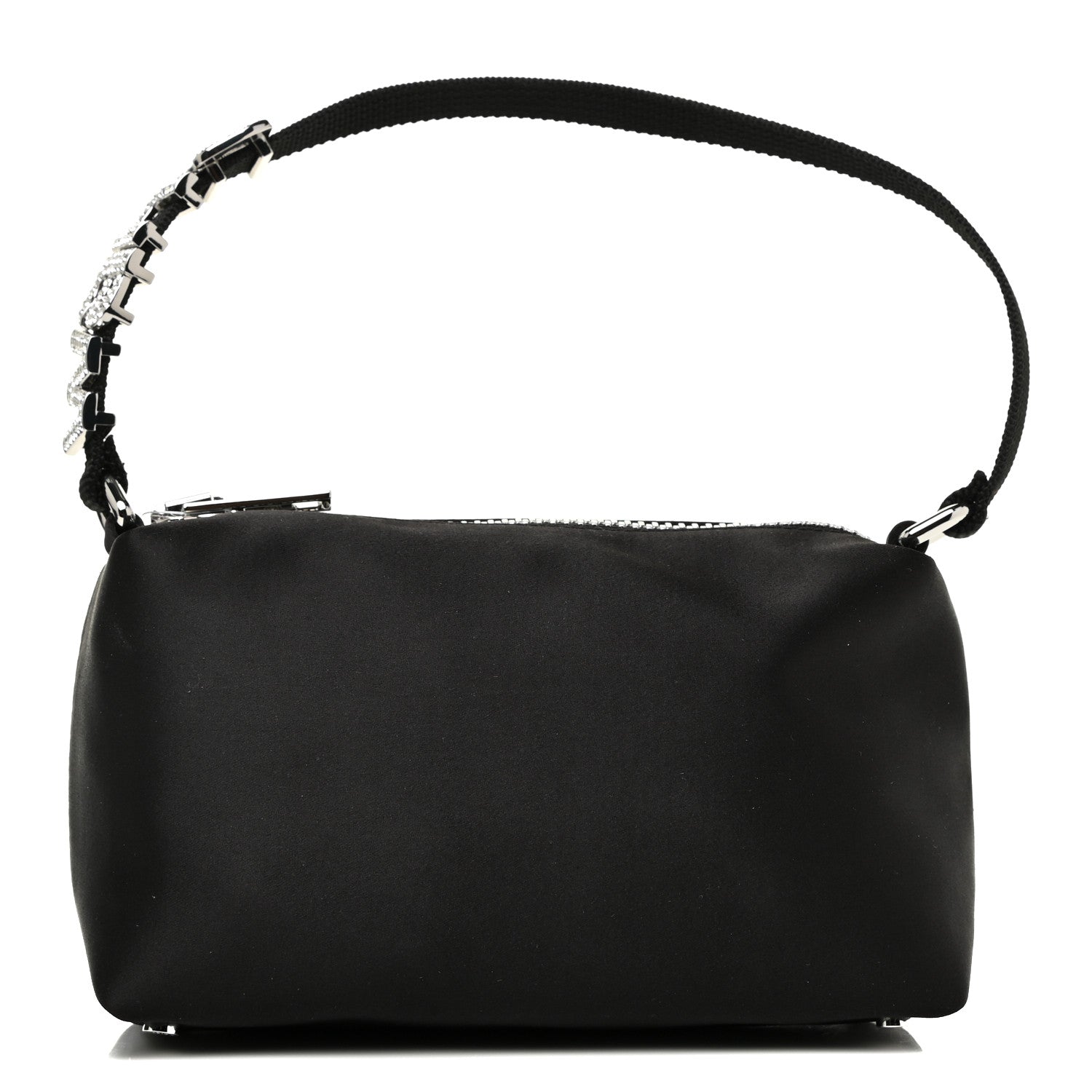 Alexander Wang Satin Crystal Heiress Pouch Black 1 of 11