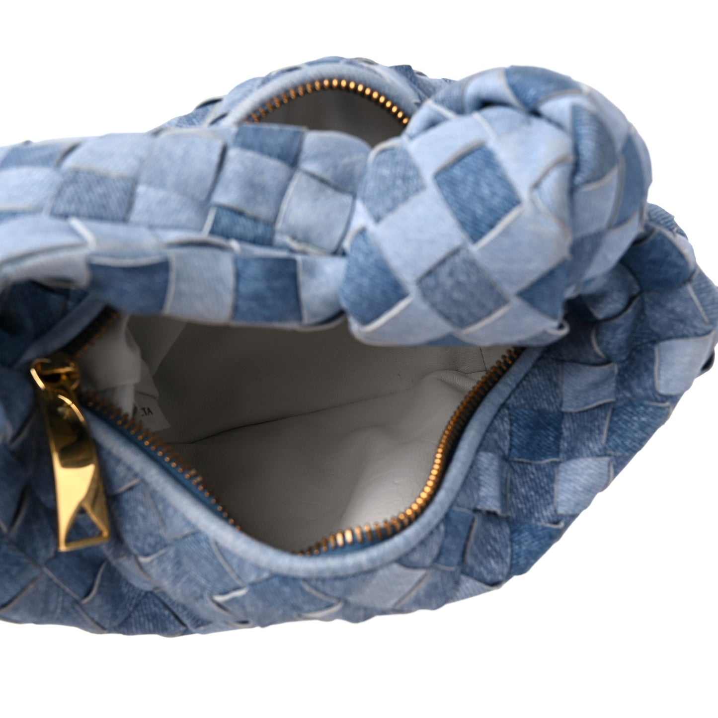 Nappa Denim Effect Intrecciato Mini Jodie Denim
