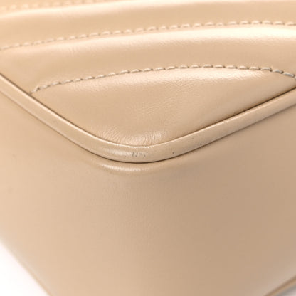 Saint Laurent Calfskin Matelasse Monogram Lou Camera Bag Dark Beige 10 of 21
