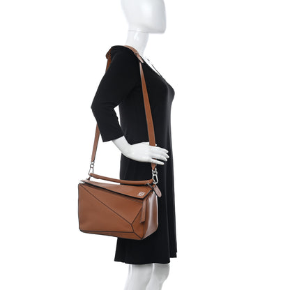 Loewe Calfskin Medium Puzzle Bag Tan 2 of 10