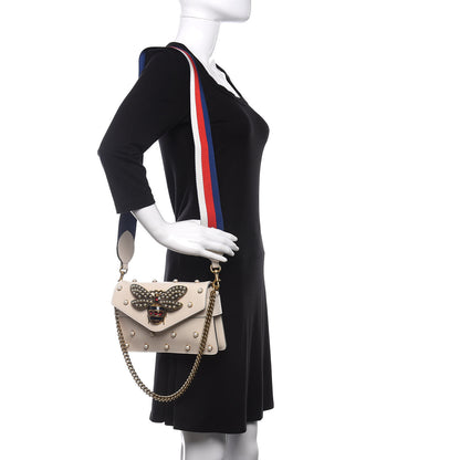 Gucci Nappa Pearl Studded Mini Queen Margaret Broadway Shoulder Bag Mystic White 2 of 11