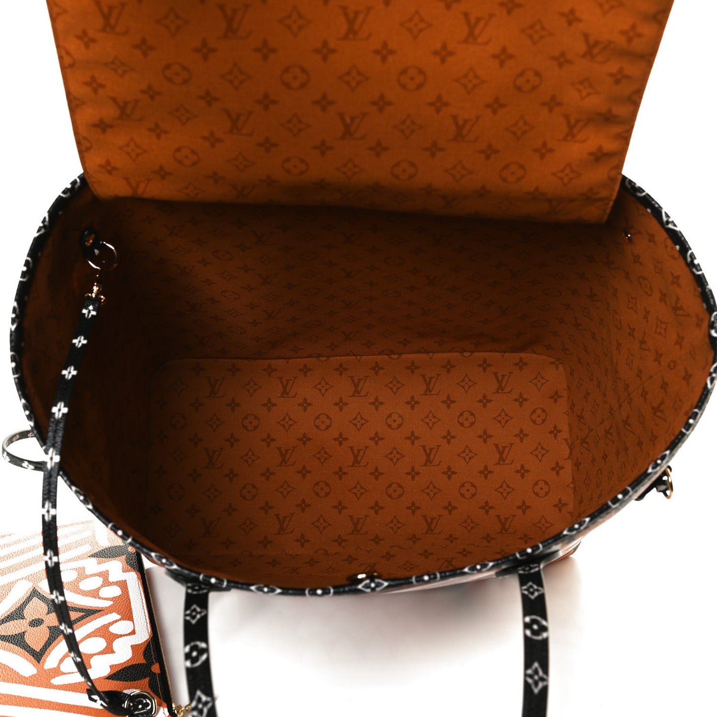 Monogram Giant Crafty Neverfull MM Creme Caramel