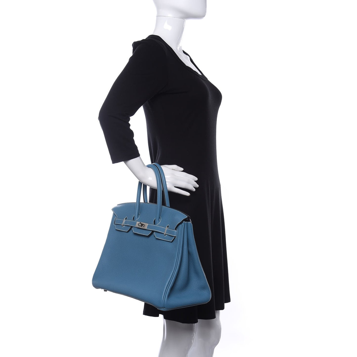 Togo Birkin 35 Blue Jean