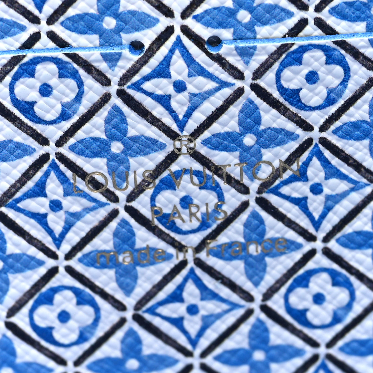 Louis Vuitton Monogram Giant By The Pool Zippy Wallet Resort Blue 6 of 7