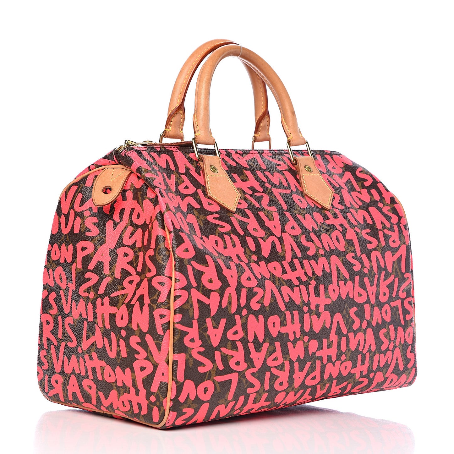 Monogram Graffiti Speedy 30 Fuchsia