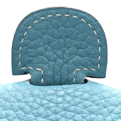 Hermes Taurillon Clemence Evelyne II GM Blue Jean 7 of 11