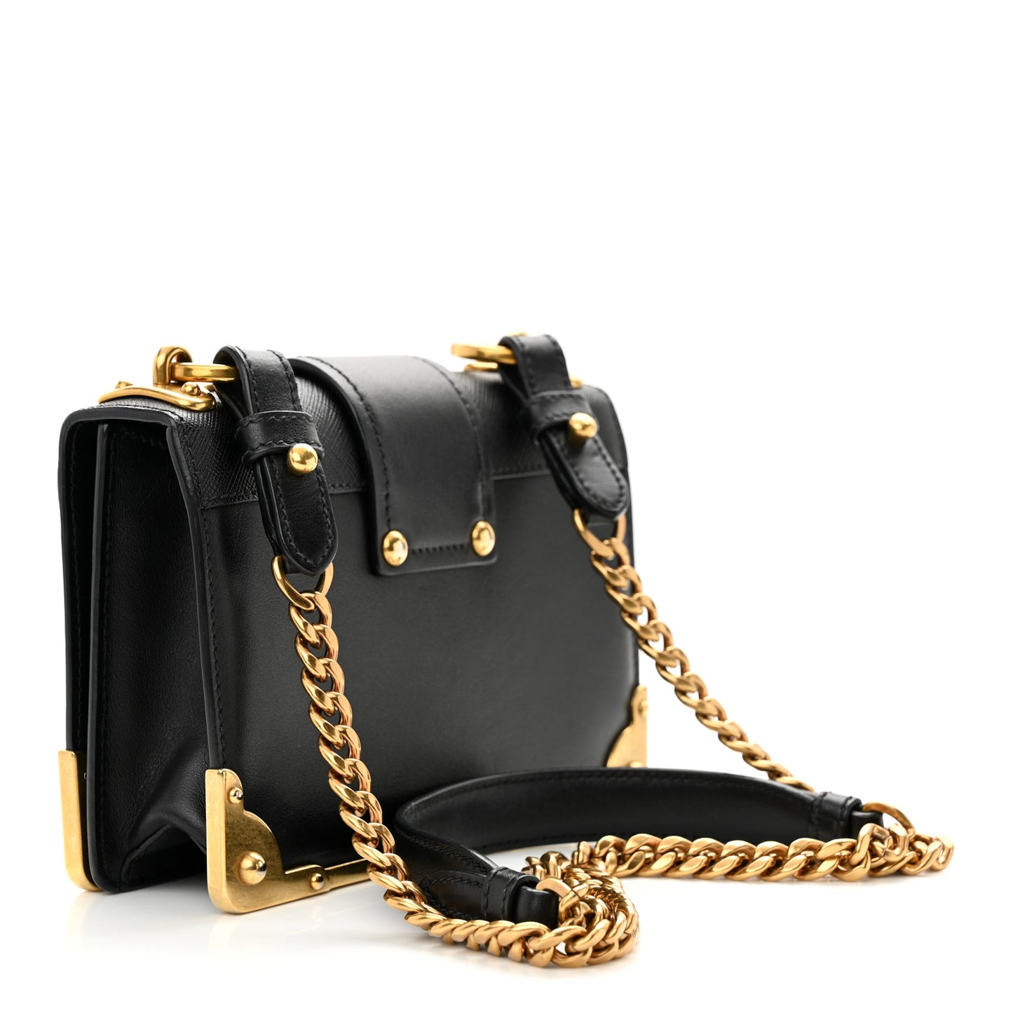 City Calf Saffiano Cahier Bag Black