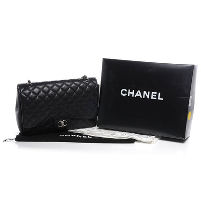 Chanel Caviar Quilted Maxi Double Flap Black 5 of 8