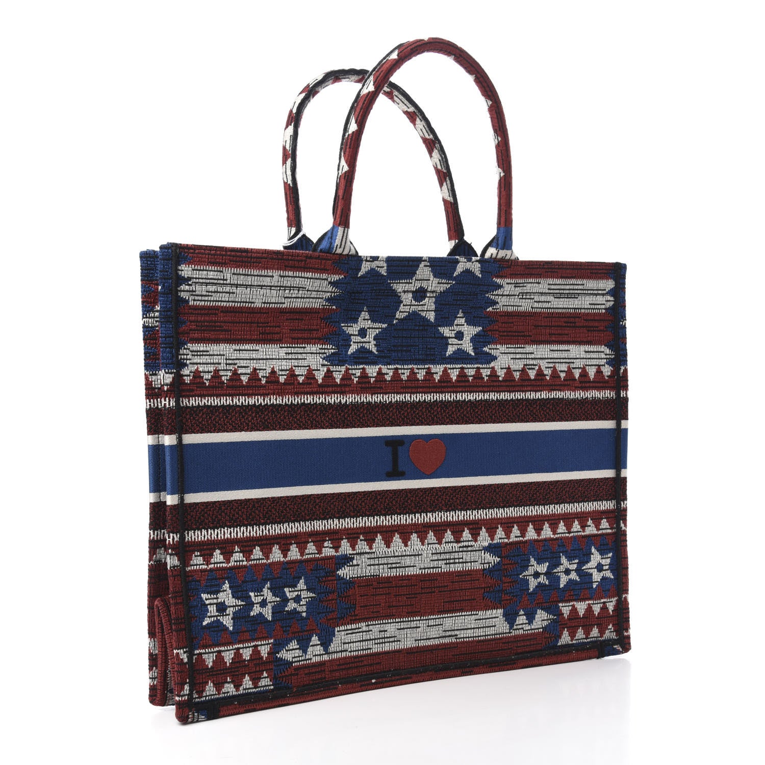 Christian Dior Canvas Embroidered Exclusive US Book Tote Multicolor 3 of 10