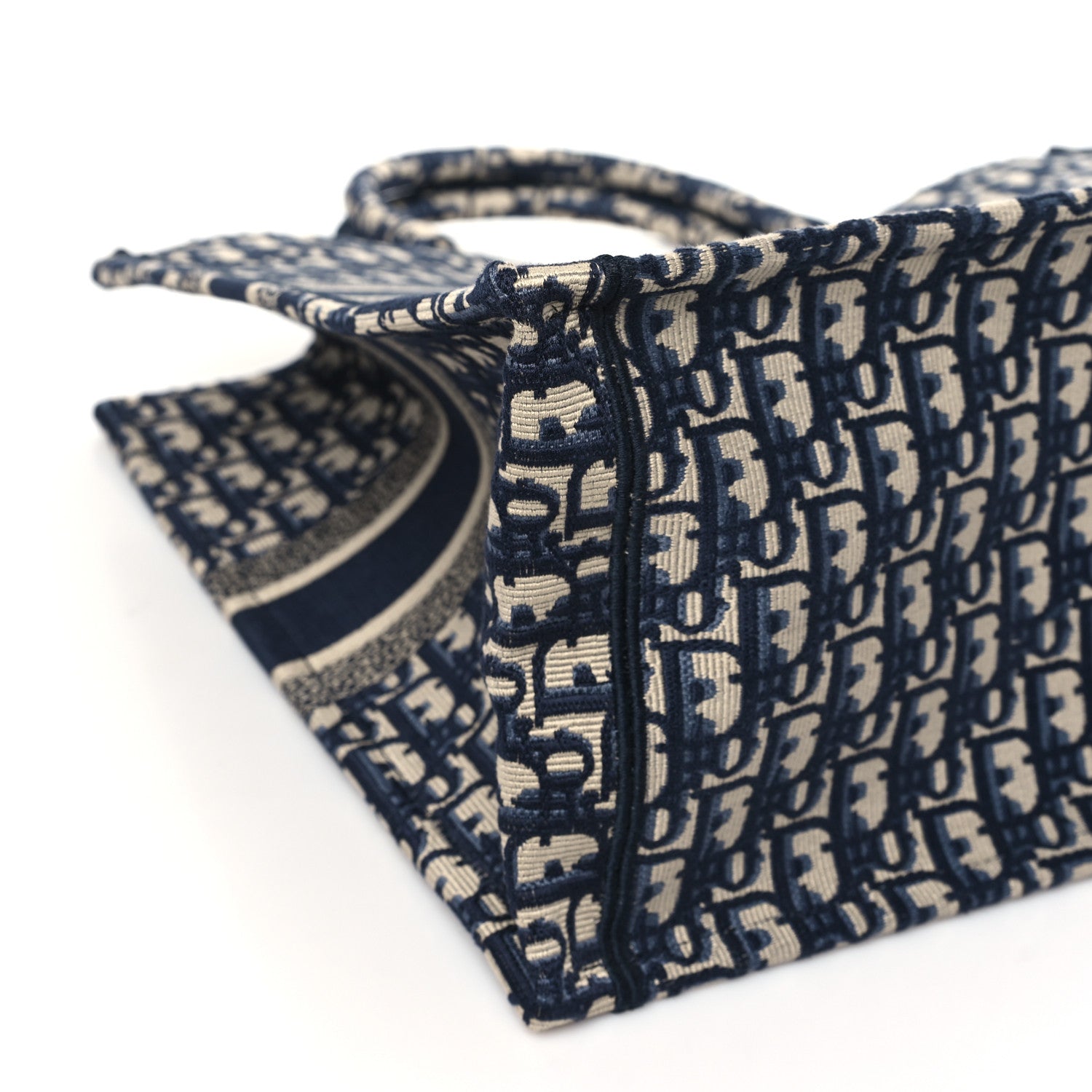 Christian Dior Oblique Large Book Tote Blue Multicolor 9 of 10