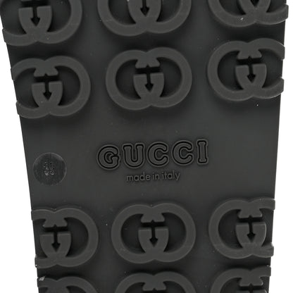 Gucci Soft Rubber Womens Interlocking G Platform 42mm Slide Sandals 39 Black 6 of 7