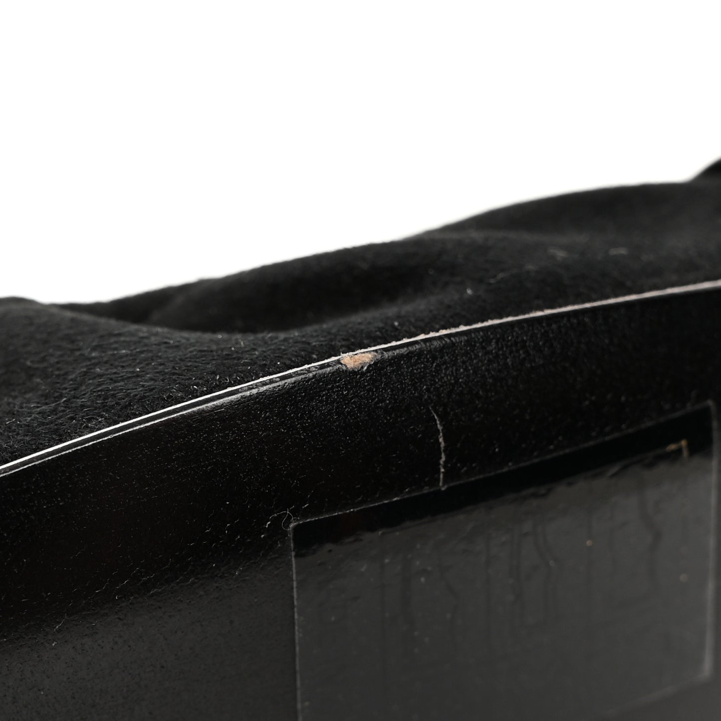 Patent Suede Elba Ballerina Flats 37.5 Black