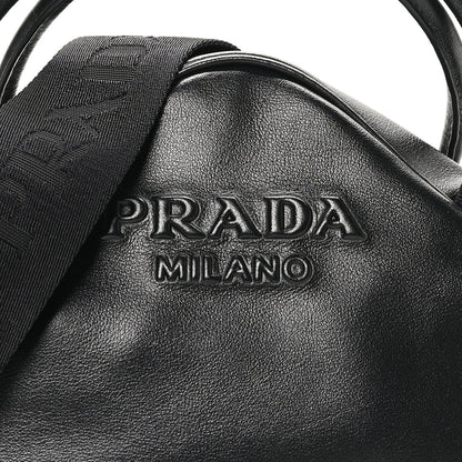 Prada Grace Lux Triangle Top Handle Shoulder Bag Black 7 of 9