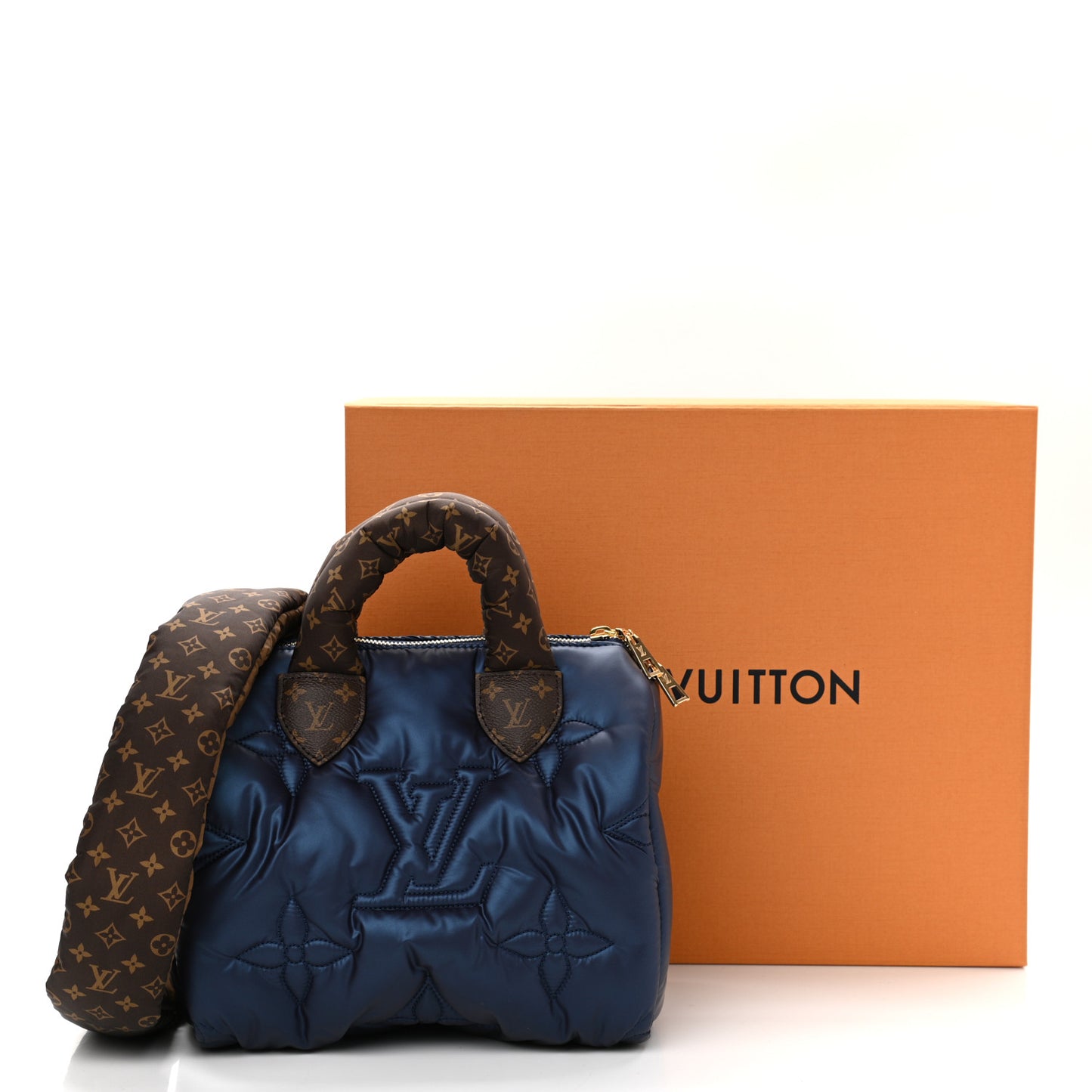 Econyl Mini Monogram Pillow Speedy Bandouliere 25 Navy