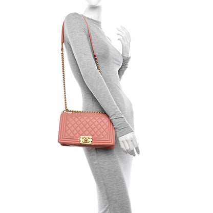 Chanel Caviar Quilted Medium Boy Flap Pink 3 of 15