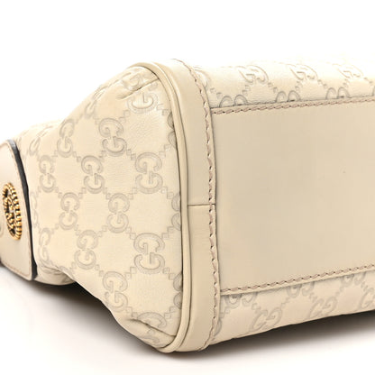 Gucci Guccissima Small Scarlett Studded Interlocking G Hobo Off White 9 of 10