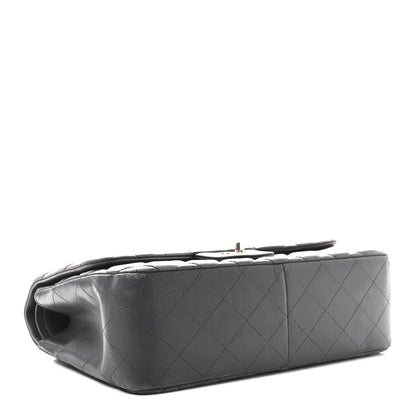 Chanel Lambskin Quilted Jumbo Double Flap Dark Grey 4 of 11