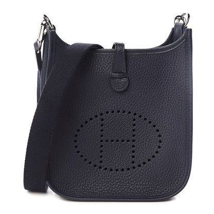 Hermes Taurillon Clemence Evelyne TPM Bleu Nuit 1 of 11