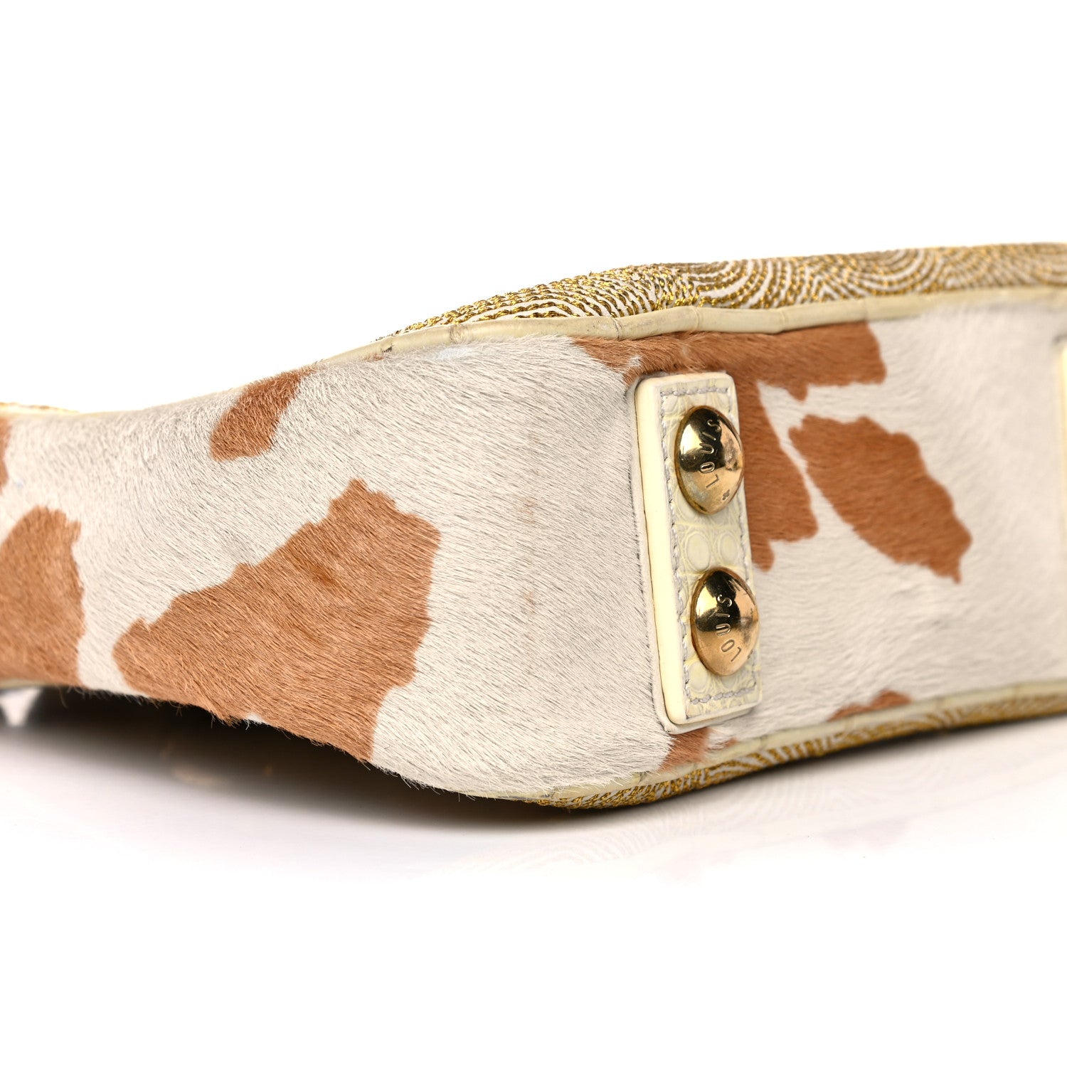 Louis Vuitton Calfskin Pony Hair Les Extraordinaires Tupelo GM White 9 of 27