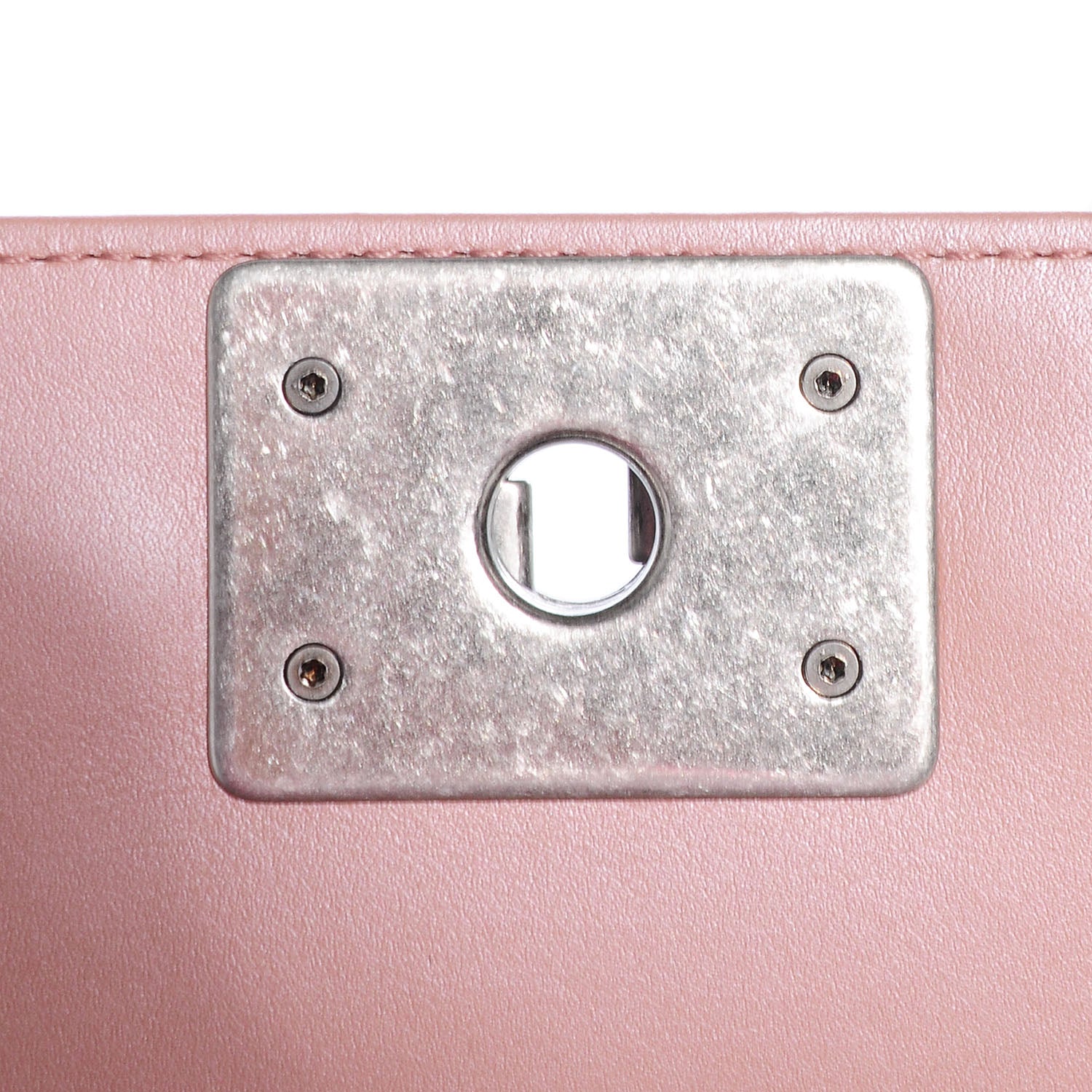 Chanel Metallic Calfskin Quilted Medium Boy Flap Pink 6 of 9