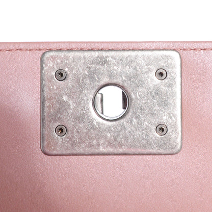 Chanel Metallic Calfskin Quilted Medium Boy Flap Pink 6 of 9