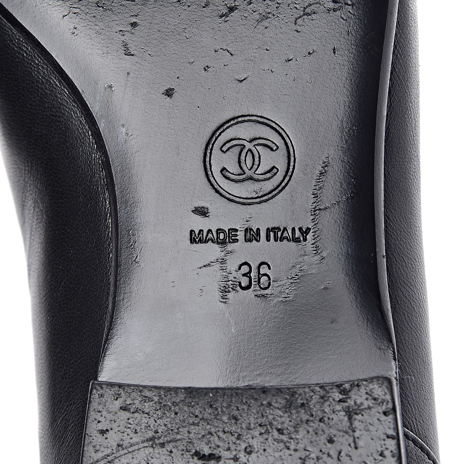 Chanel Lambskin CC Loafers 36 Black 8 of 16