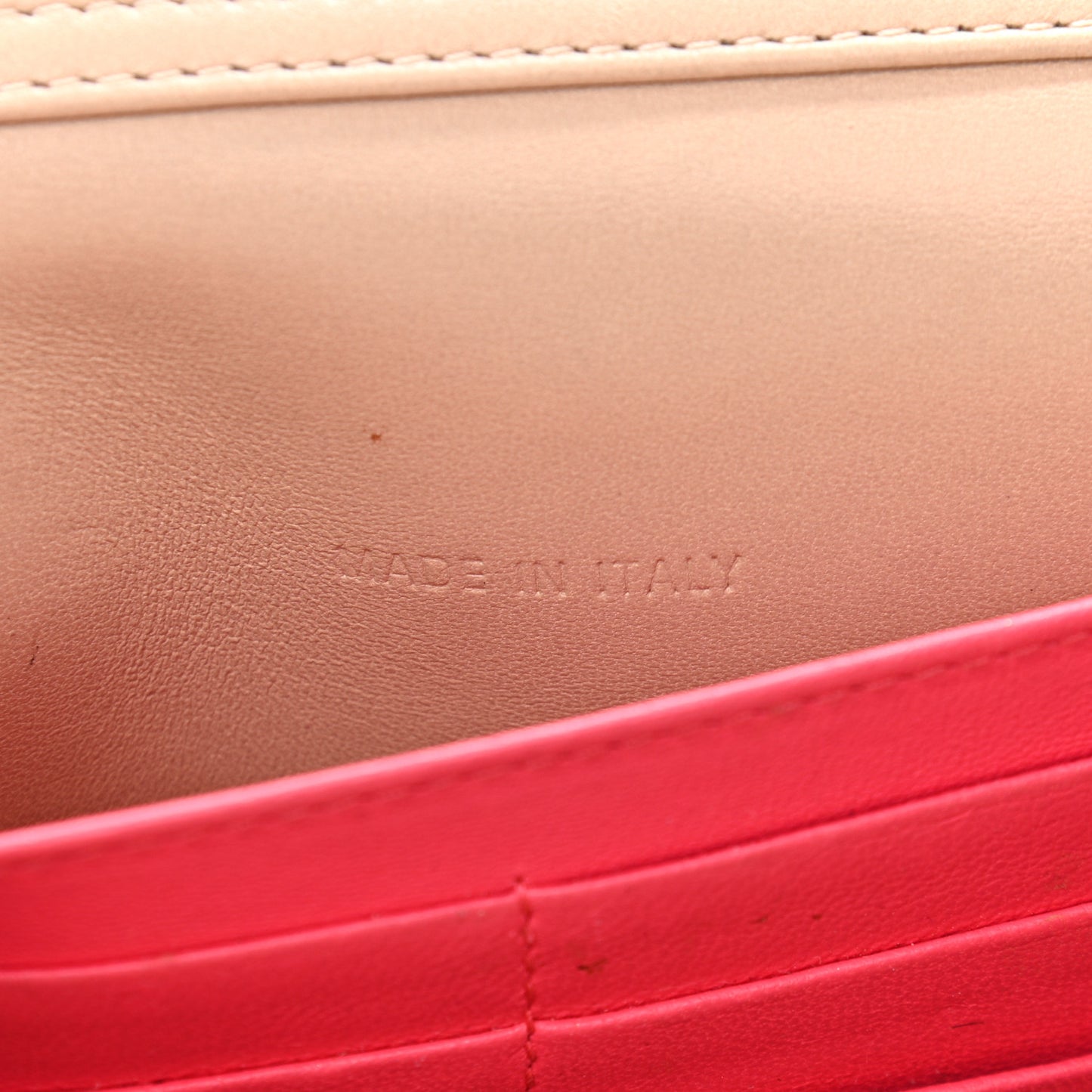 Pearly Lambskin Cannage Miss Dior Promenade Pouch Biege
