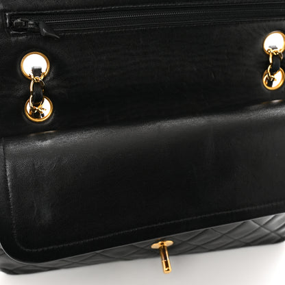 Chanel Lambskin Quilted Medium Double Flap Black 12 of 12