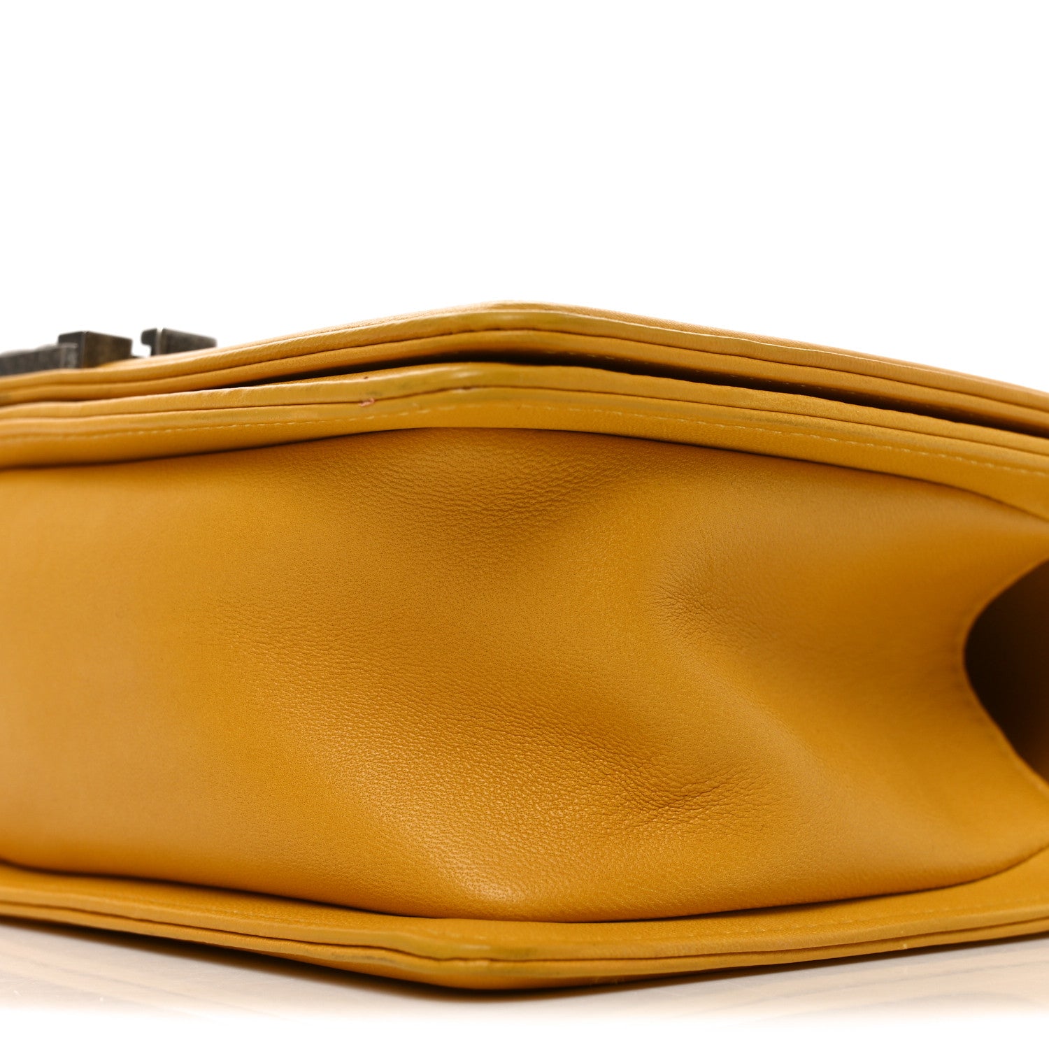 Chanel Lambskin Quilted Medium Boy Flap Yellow 10 of 10