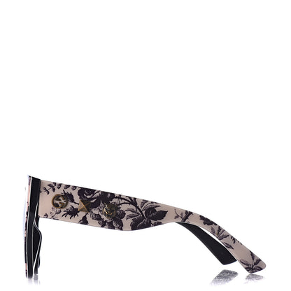 Gucci Acetate Herbarium Print Square Frame Sunglasses GG0059S White 3 of 7
