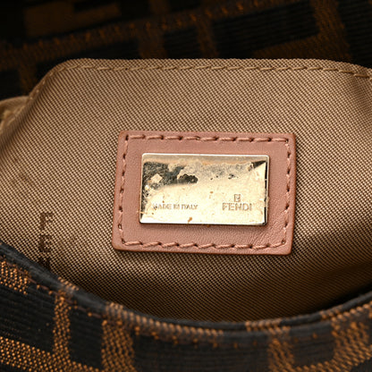 Fendi Zucca Cuoio Lucido Small Chef Shoulder Bag Tobacco Bois de Rose 6 of 12