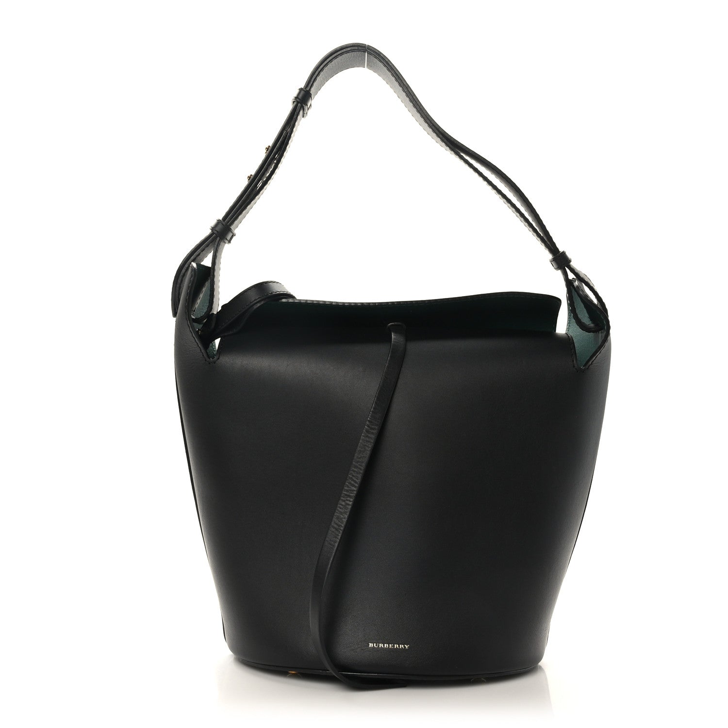 Burberry Supple Calfskin Medium Bucket Bag Black 1 of 9