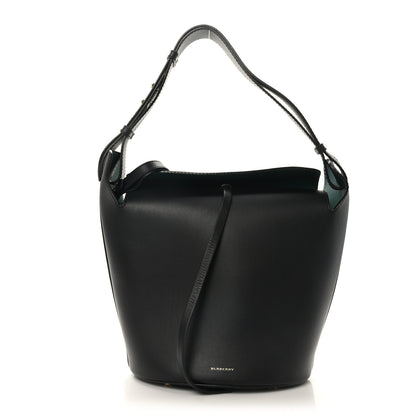 Burberry Supple Calfskin Medium Bucket Bag Black 1 of 9