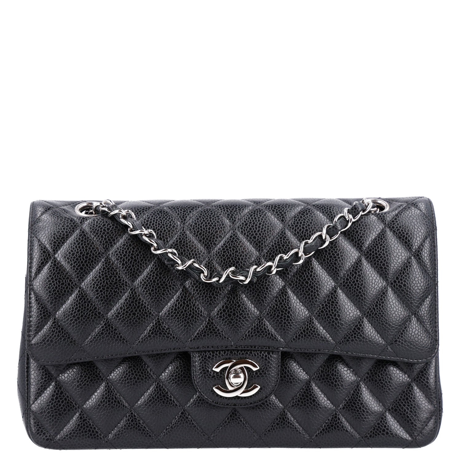 Chanel Caviar Quilted Medium Double Flap Black 1 of 11