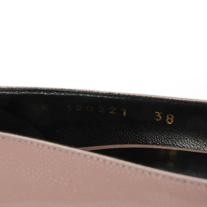 Saint Laurent Patent Grain de Poudre Janis 80 Pumps 38 Dusty Rose 8 of 9