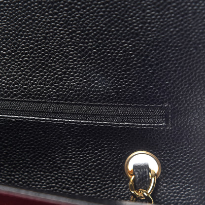 Chanel Caviar Quilted Jumbo Double Flap Black 10 of 13