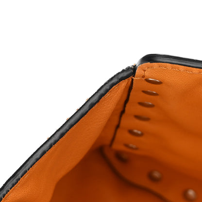 Valentino Garavani Vitello Native Couture 1975 Mini Rockstud Tote Mandarin Sorbet 14 of 17