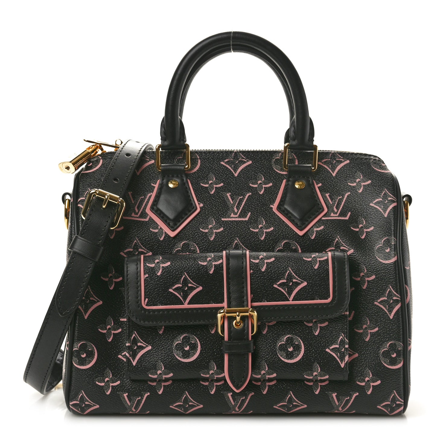 Monogram Fall for You Speedy Bandouliere 25 Black