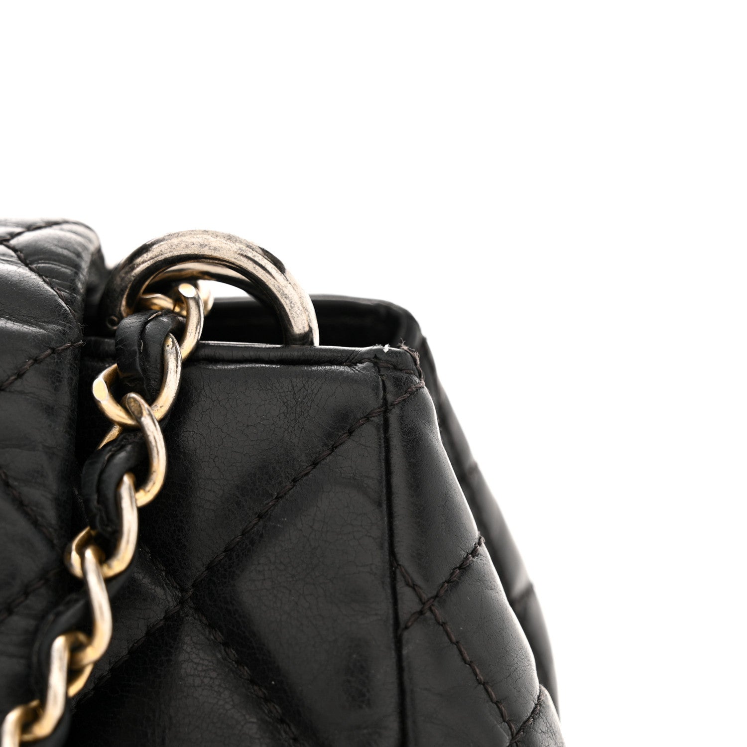 Chanel Glazed Calfskin Quilted Medium Daily Walk Flap Black 14 of 16