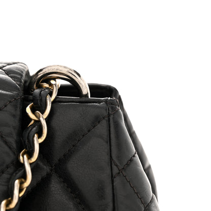 Chanel Glazed Calfskin Quilted Medium Daily Walk Flap Black 14 of 16