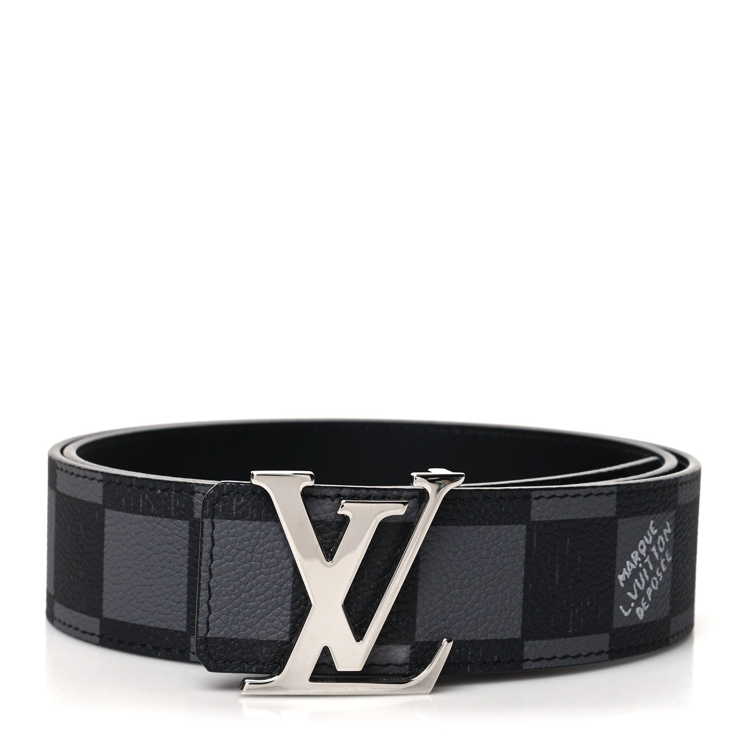Louis Vuitton Damier Initiales Belt 90 36 Black 1 of 6