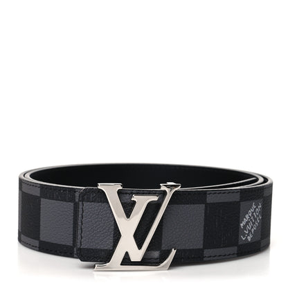 Louis Vuitton Damier Initiales Belt 90 36 Black 1 of 6