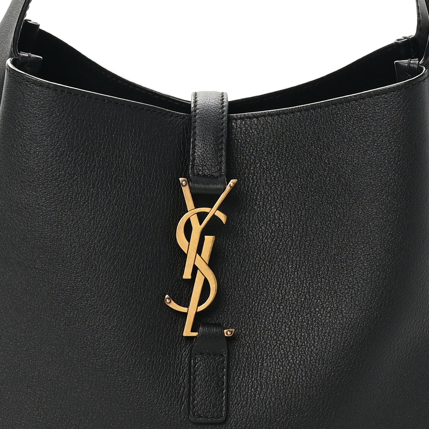 Saint Laurent Smooth Calfskin Small Le 5 A 7 Soft Hobo Black 8 of 10